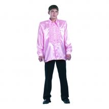 Chemise rose super ruche homme (L)