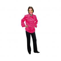 Chemise rouge super ruche femme (L)