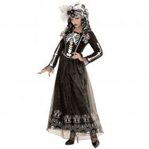Costume robe squelette ornée pour femme (L)