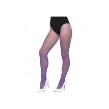 Collants résille violets (Taille unique)