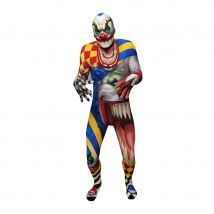 Costume seconde peau de clown terrifiant (L)