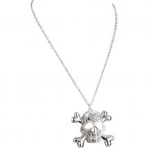 Collier tète de mort (Argenté)