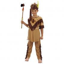 Costume tunique d'indien marron clair pour enfant (10/12 ans)
