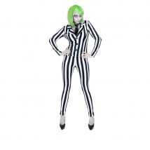 Costume trois pièce ligné noir et blanc pour femme (M)