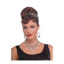 Collier vintage de faux diamants