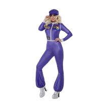 Combi violette de danseuse des années 70 (S)