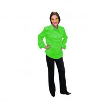 Chemise verte super ruche femme (M)