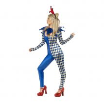 déguisement arlequin femme bleu (s)