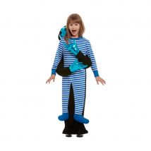 Déguisement attrapé par un Alien bleu pour enfant (4/7 ans)