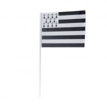 Drapeau Bretagne en plastique de 20x30cm