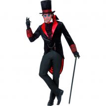 Déguisement comte dracula rouge et noir (M)