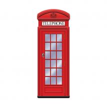 Decor de cabine rouge de téléphone Anglais