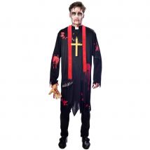 Déguisement de curé zombie (M)