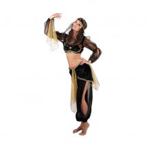 Déguisement danseuse du ventre noir et doré (M)