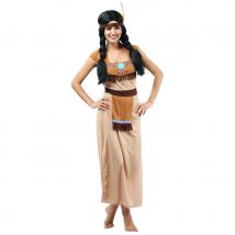Déguisement de femme indienne marron (S)
