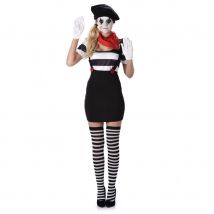 Déguisement de femme mime court (L)