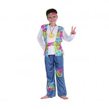 Déguisement de hippie flashy pour garçon (10/12 ans)