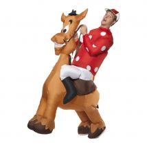 Déguisement de jockey avec cheval (M)