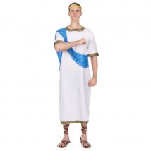 Déguisement de Jules César avec toge bleue (Taille unique)
