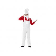 Déguisement de nain de jardin rouge pour homme (L)