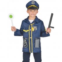 Déguisement de policier pour enfant et accessoires (6/8 ans)