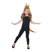 Déguisement de renard. Oreilles et queue (Taille unique)