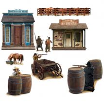 Décors de saloon western replacables