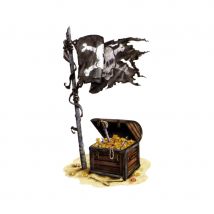 Décor de trésor du pirate repositionnable