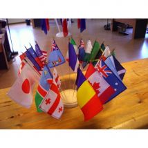 Drapeaux de table de 10 X 15 CM (BASQUE)