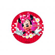 Disque en sucre Minnie Mouse, 16cm