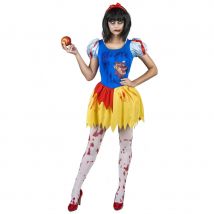 Déguisement femme de blanche zombie (L)