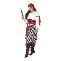 déguisement femme pirate zebre (L)