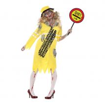 déguisement femme signaux routiers zombie (M)