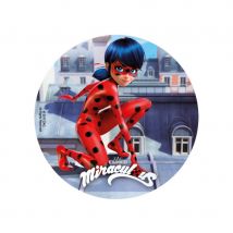 Disque Ladybug en sucre de 20cm