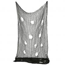 Drap noir troué pour Halloween