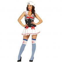 Déguisement robe courte de femme marin (M)