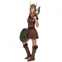 Déguisement robe courte de femme Viking (L)