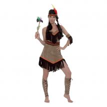 Déguisement robe d'indienne dos nu à franges (M/L)