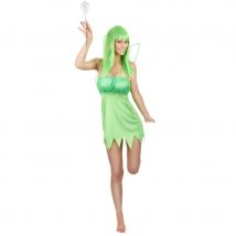 Déguisement robe de fée verte pour femme (M)