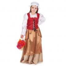 Déguisement robe de paysanne pour fillette (7/9 ans)