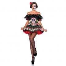 Déguisement robe Dia de los muertos colorée (S/M)
