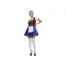 Déguisement robe Dirndl bleue de Noël (M)