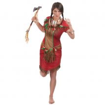 Déguisement rouge d'indienne pour femme (M)