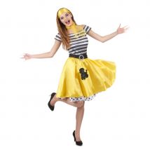 Déguisement robe jaune style années 50 (M)