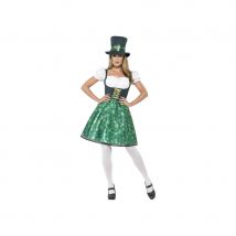 Déguisement robe Leprechaun pour femme (XS)