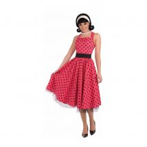 Déguisement robe rouge à pois années 50 (M/L)