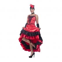 Déguisement robe rouge moulin rouge (M)