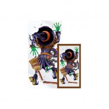 Decoration sorcière pour porte 75/150 cm (76 x 150 cm)