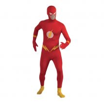 Déguisement seconde peau de Flash pour adulte (M)