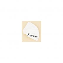 Etiquettes blanches rectangulaires de 5cm